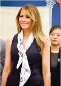  ??  ?? US First Lady Melania Trump