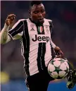  ?? LAPRESSE ?? Kwadwo Asamoah, 29 anni, sesta stagione alla Juve