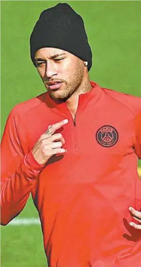  ?? FRANCK FIFE / AFP ?? Neymar treina para brilhar hoje na ‘decisão’ contra o Napoli