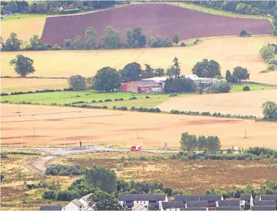  ?? Picture: Steve MacDougall. ?? The proposed site for the constructi­on of 1,500 homes at Oudenarde.