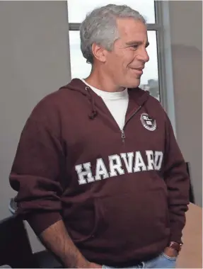  ?? RICK FRIEDMAN/CORBIS VIA GETTY IMAGES ?? Jeffrey Epstein has donated generously to Harvard University in the past. But assessing his total net worth is difficult.