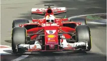  ??  ?? FERRARI’S SEBASTIAN VETTEL