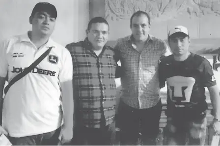  ?? ESPECIAL ?? Irving Solano, Homero Figueroa, Cuauhtémoc Blanco y Raymundo Isidro Castro Santiago