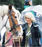  ?? ?? President: The Duchess of Cornwall during a visit to the Ebony Horse Club in Brixton