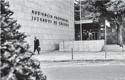  ?? SILVIA SÁNCHEZ FERNÁNDEZ ?? Imagen de la Audiencia Provincial de Cáceres.