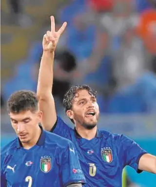  ?? // REUTERS ?? Locatelli, autor de dos de los tres goles de Italia