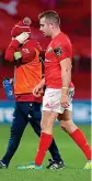  ??  ?? CONCERN: Munster out-half JJ Hanrahan