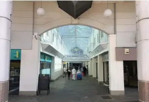  ??  ?? Llanelli’s St Elli Shopping Centre where Argos has closed.