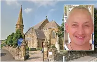  ??  ?? ●● Donaghey (inset) resigned as vicar of St John’s Church, Baxenden earlier this year