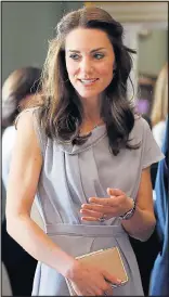  ??  ?? TONED: The Duchess of Cambridge