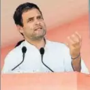  ?? BIRBAL SHARMA/HT ?? Congress vicepresid­ent Rahul Gandhi during a rally in Mandi on Saturday.