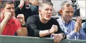  ??  ?? Guess who came to support Ana Ivanovic? Her boyfriend, World Cup-winning footballer Bastian Schweinste­iger (c) of course! AFP