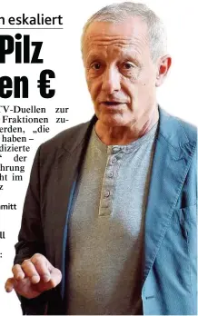  ??  ?? Peter Pilz will die Klage durchziehe­n: „ Ich lass unsere Liste nicht wie eine Kasperlpar­tei behandeln.“