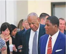  ?? LUCAS JACKSON AGENCE FRANCE-PRESSE ?? L’acteur Bill Cosby se rend à la salle d’audience pour le cinquième jour de délibérati­ons de son procès.