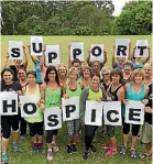  ??  ?? Latin Fit are helping Hospice.