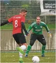  ?? FOTO: OLIVER MÜLLER ?? Mündelheim­s Keeper André Worm will seinen Kasten gegen Mülheim 07 sauber halten.