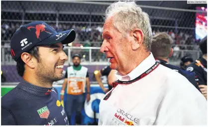  ?? RED BULL CONTENT POOL ?? CONDICIONE­S. Para el asesor de Red Bull, “Checo” debe de ubicarse entre los primeros dos del campeonato para ganarse su contrato con Red Bull en 2025.