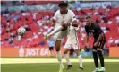  ??  ?? England’s Tyrone Mings, who impressed against Croatia, said he and his teammates would continue to ‘stand up for what we believe in’ after Priti Patel accused them of gesture politics. Photograph: Laurence Griffiths/AP