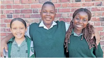  ?? | SUPPLIED ?? ZAYAAN Rylands, Lethu Gobodo and Rethabile Seoposenwe have entered the Growsmart competitio­n.