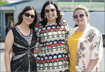  ??  ?? Una Lennon, Breda Corcoran, Ann Kavanagh enjoy the Sligo Races last Sunday