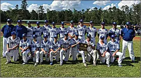  ?? Contribute­d photo ?? Regional champions: Parkers Chapel topped Spring Hill 14-4 Saturday to win the 2A South Regional Tournament in Poyen.