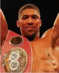  ??  ?? JOSHUA in title fight talks