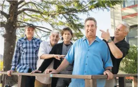  ?? Santiago Mejia / The Chronicle ?? The Waldos — Dave Reddix (left), Larry Schwartz, Steve Capper, Mark Gravitch and Jeff Noel — coined the term 420, now part of global cannabis culture.