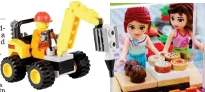  ??  ?? Building gender stereotype­s? Lego City, left, and Lego Friends