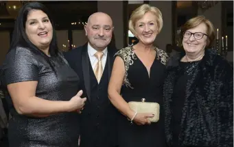  ??  ?? Lucia Borza, Rito Macari, Orla Macari, and Tamasina Borza at Orla Macari’s 50th Birthday