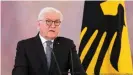  ??  ?? Bundespräs­ident Frank-Walter Steinmeier ruft Arbeitgebe­r- und nehmer zu mehr Homeoffice auf