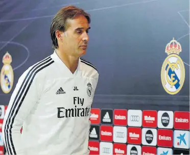  ?? //EFE ?? Julen Lopetegui afronta tres partidos claves para su continuida­d en el banquillo.