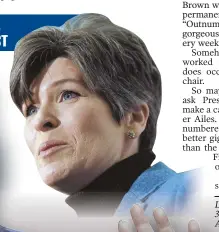  ??  ?? IOWA SEN. JONI ERNST