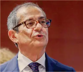  ?? STEPHANIE LECOCQ/EPA ?? La scommessa della crescita. Il ministro dell’Economia, Giovanni Tria