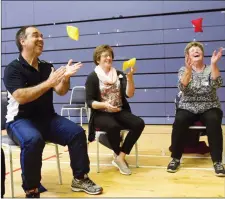  ??  ?? Participan­ts enjoying Go for Life games during the Senior Sports Fest run by the Sligo Sport and Recreation Partnershi­p with
