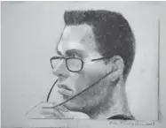  ?? MIKE MCLAUGHLIN/ CANADIAN PRESS FILES ?? Luka Magnotta, in artist’s sketch in a Montreal court last March, took part in an academic video interview in 2007.