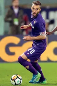  ??  ?? German Pezzella, capitano della Fiorentina vista l’assenza per infortunio di Badelj