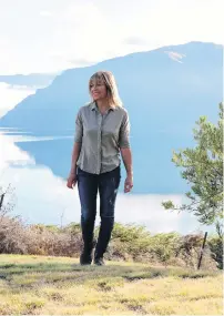  ?? PHOTOS: ANNABEL LANGBEIN MEDIA ?? Annabel Langbein on her Wanaka property which overlooks Lake Wanaka.