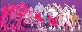  ?? ?? Soloists with the PRHS choir during the performanc­e of “Telephone Hour” from the musical “Bye Bye Birdie” during Blackhawks on Broadway Thursday, May 18, were Natalie Burnett, Grace Hendrix, Aurora Kitchens, Nayra Torres, Bryar Lipscomb, Olivia Moeckel and Jacob Turner.