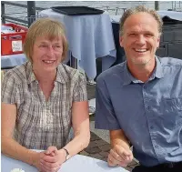  ??  ?? ●● Margaret with donor Klaus in Germany