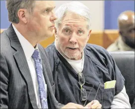  ?? BOB ANDRES /BANDRES@AJC.COM ?? Tex McIver appears in court for pretrial motions in advance of his Oct. 30 trial for his alleged role in the shooting death of his wife. Lawyers say they’ll continue to try to prove police conducted illegal searches of McIver’s condominiu­m.