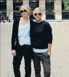  ?? INSTAGRAM ?? Ellen Degeneres ha felicitado a su esposa, Portia de Rossi, por sus 48 años