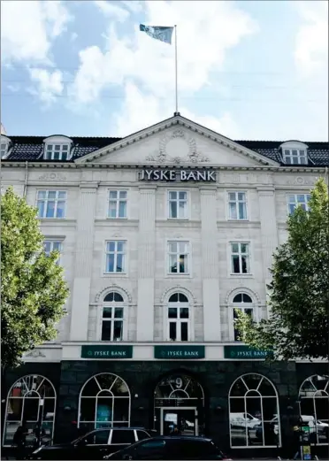  ?? FOTO: TARIQ MIKKEL KHAN ?? Det bliver dyrere at have en opsparing stående hos Jyske Bank.