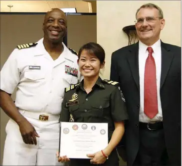  ?? SUPPLIED ?? Sithyka is the first and only female Cambodian to graduate from West Point.