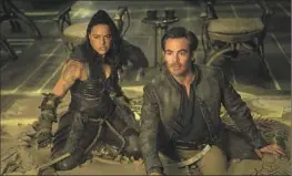  ?? AIDAN MONAGHAN Paramount Pictures ?? “DUNGEONS & Dragons,” with Michelle Rodriguez and Chris Pine, opens fest.