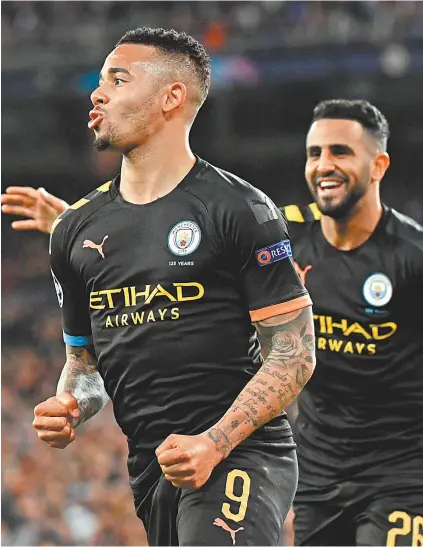  ?? JAVIER SORIANO / AFP ?? O Manchester City confirmou que o atacante brasileiro Gabriel Jesus testou positivo para Covid- 19