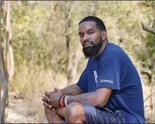  ?? (AP/Rich Pedroncell­i) ?? Mental health advocate Kevin Berthia, who has survived his own suicide attempts, poses Aug. 10 in Sacramento, Calif.