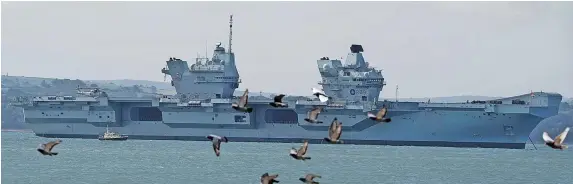  ?? Pic: Gareth Fuller/PA ?? The HMS Prince of Wales aircraft carrier has been given the Freedom of the City