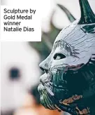  ?? ?? Sculpture by Gold Medal winner Natalie Dias