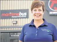  ?? +*. %": 5)& (6"3%*"/ ?? Wenda Pitre, vice-president of human resources and customer experience with Maritime Bus, says the company will “review its policy’’ on lost luggage after a customer believed to have had two suitcases stolen lost thousands of dollars worth of clothes...