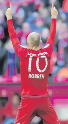  ?? Foto: Schiffmann, GASPA ?? „Ich bin sehr glücklich. Ich sehe es als Belohnung für die harte Arbeit in der Reha“, sagt Arjen Robben nach seinem glänzenden Comeback.